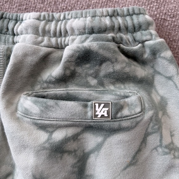 YoungLA Woman's Large Tie Dye Jogger Sweatpants Green 100% Cotton - Picture 9 of 9